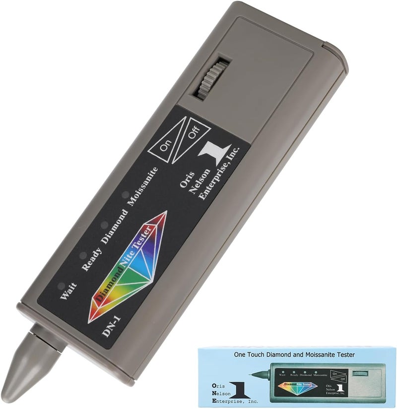 dcvbny 2-in-1 Diamond & Moissanite Tester Pen, Professional Real Diamonds Detector Moissanite Tester Pen,High Accuracy Diamond Tester Pen Jeweler Tool Gem Tester for Diamond Moissanite - Image 1